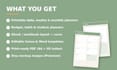 design printable planner, ebook and canva template for etsy
