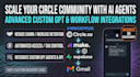 build a custom voice ai agent web hook automation for your circle community