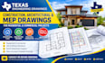 construction, architectural engineering drawings, mep plan as engineer in texas
