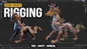 create a blender creature rig with ik fk controls, spine, tail, and limb rigging