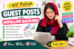 publish guest posts with dofollow backlinks