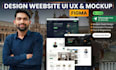 design website UI UX and website mockup in figma