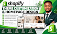 customize your shopify theme and design your homepage