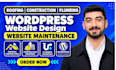 design wordpress roofing website, hvac, roofing contractor or handyman website