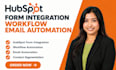 build hubspot form integration workflow email automation contact management
