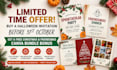 Design editable canva templates for holiday event invitations by ...
