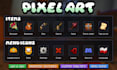 create custom minecraft item textures and pixel art