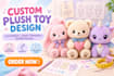 Design custom plush toys, plushies, stuffed animals and cute characters ...