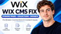 fix wix cms dynamic pages, collections and dataset connections