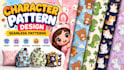 create seamless character patterns and cartoon prints for your brand