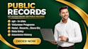be your virtual assistant for public records, data entry