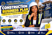 write a construction business plan with financial projections startup costs ROI