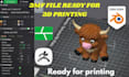 add color stl files, split 3d models convert  stl to 3mf for bambu lab printing