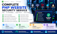 audit, secure and fix PHP website vulnerabilities and server issues