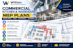 draft commercial kitchen ventilation and warehouse mep plans