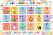 design colourful educational kind poster and will art