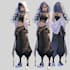 design a unique anime oc reference sheet with custom details