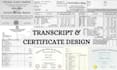 design ged transcript for university, college, high school, diploma certificate