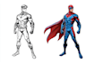 make original comic characters with distinctive features and bold artwork