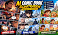 create comic book illustrations with consistent characters