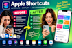 setup apple shortcuts for iphone, ipad automation siri commands, and daily tasks