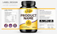 design supplement labels, vitamin bottle labels and wellness product packaging