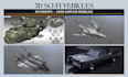 create 3d model sci fi vehicle hard surface and spaceship hard surface model