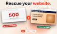 fix and rescue your broken or abandoned website