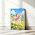 create a custom magical unicorn portrait for kids from photo