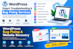 fix wordpress bugs errors plugin conflicts website issues customize elementor