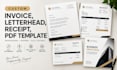 Design custom invoice, letterhead, receipt, pdf template by Master_mara ...