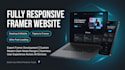 design a modern framer landing page or responsive framer website