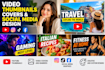 video thumbnails, covers and social media design