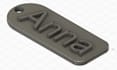 design custom 3d 3mf printable name and logo keychains