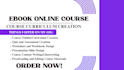 create ebook online course credit repair ebook course content
