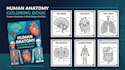 create a custom human anatomy coloring book