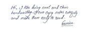 write neat and clear handwritten notes