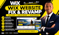 fix wix revamp wix website wix errors bugs wix maintenance redesign wix website