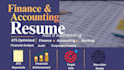 write a professional finance resume and accounting CV