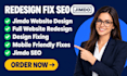 design jimdo website, jimdo website redesign, fix jimdo website and jimdo SEO