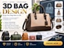 create custom 3d bag designs with realistic product rendering