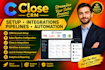 do close  io crm, close integration, close  io pipellnes, close  io automation,