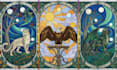 Design custom stained glass art, religious, fantasy and character ...