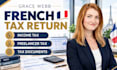 prepare your french tax return and filing documents