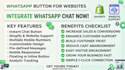 create a whatsapp button for your website or shopify store