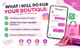 be your instagram dm and whatsapp manager for fashion, boutique, clothing store