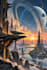 design cinematic sci fi book covers with space and alien worlds