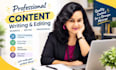 rewrite, proofread and edit articles and website content