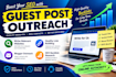 provide guest post outreach and quality link building