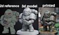 convert your 2d image sketch  photo to 3d printable stl 3mf file
